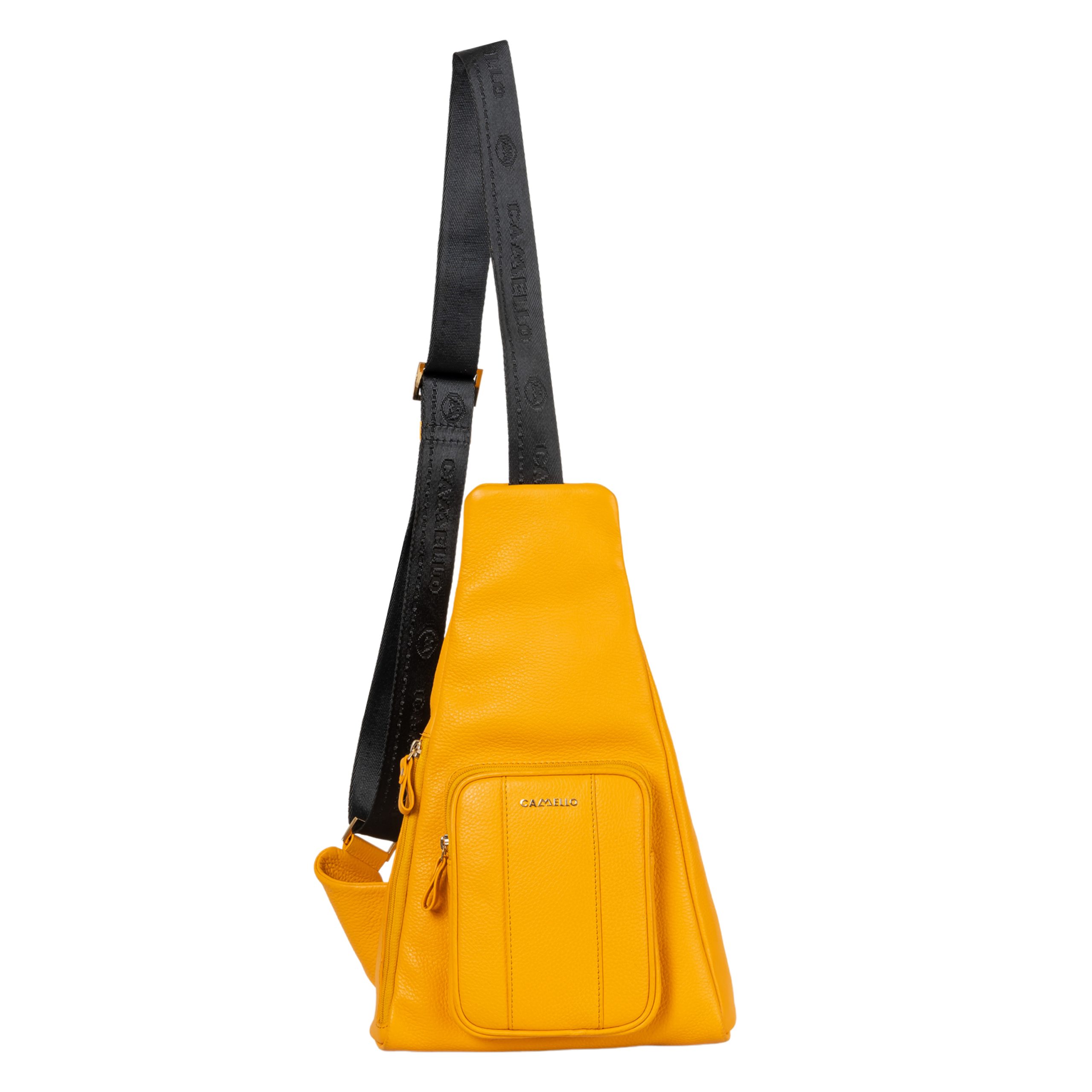 Montana Premium Luxury Lemon Yellow Crossbody bag - Image 6