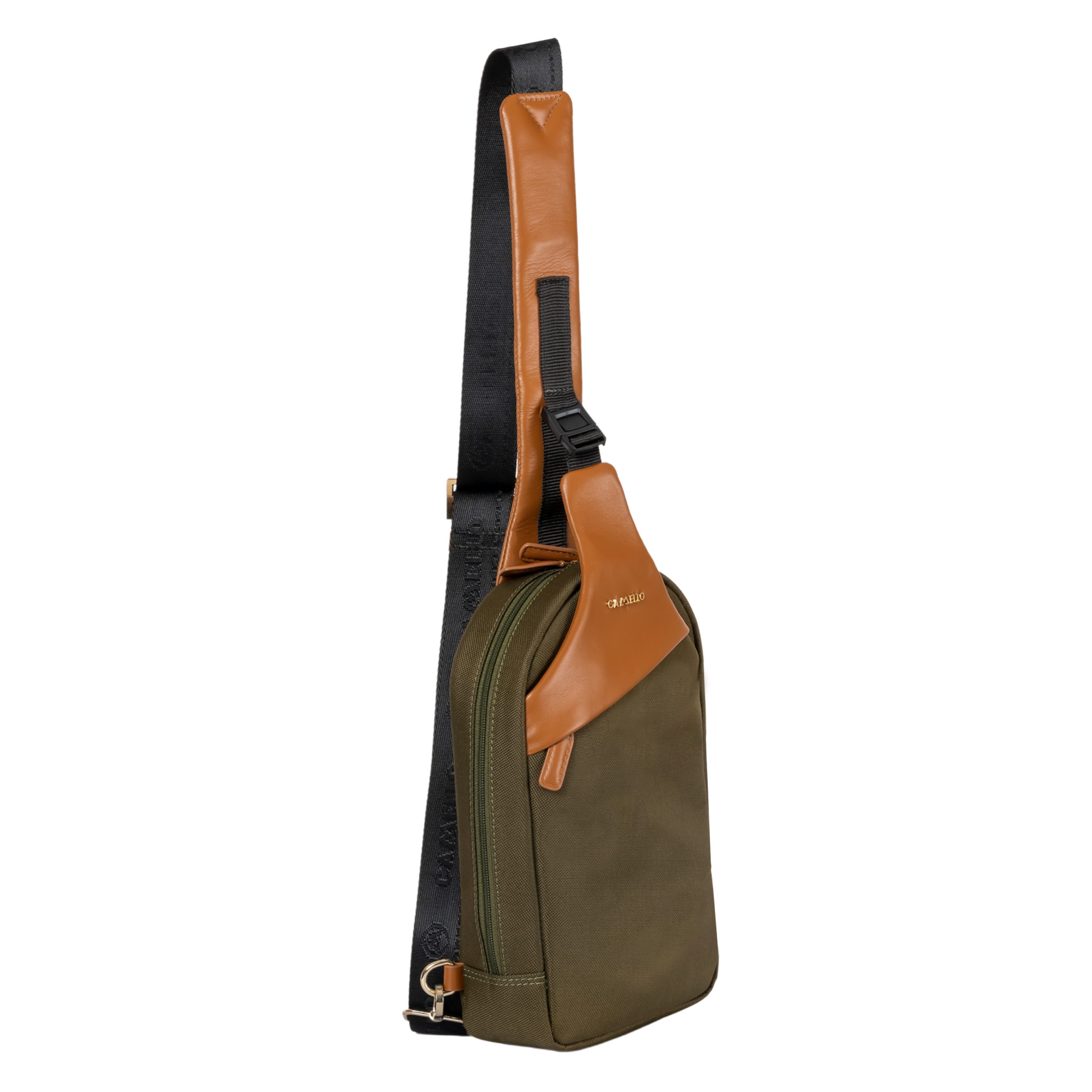 Premium multi purpose Military Green Nylon Crossbody bag - Image 5