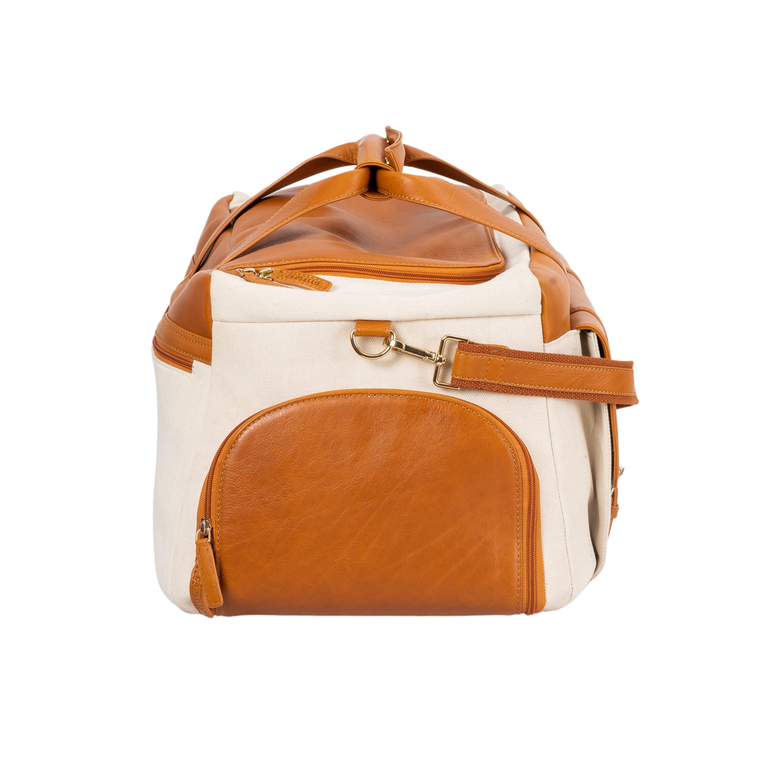 Premium canvas leather combo spacious duffle bag - Image 4