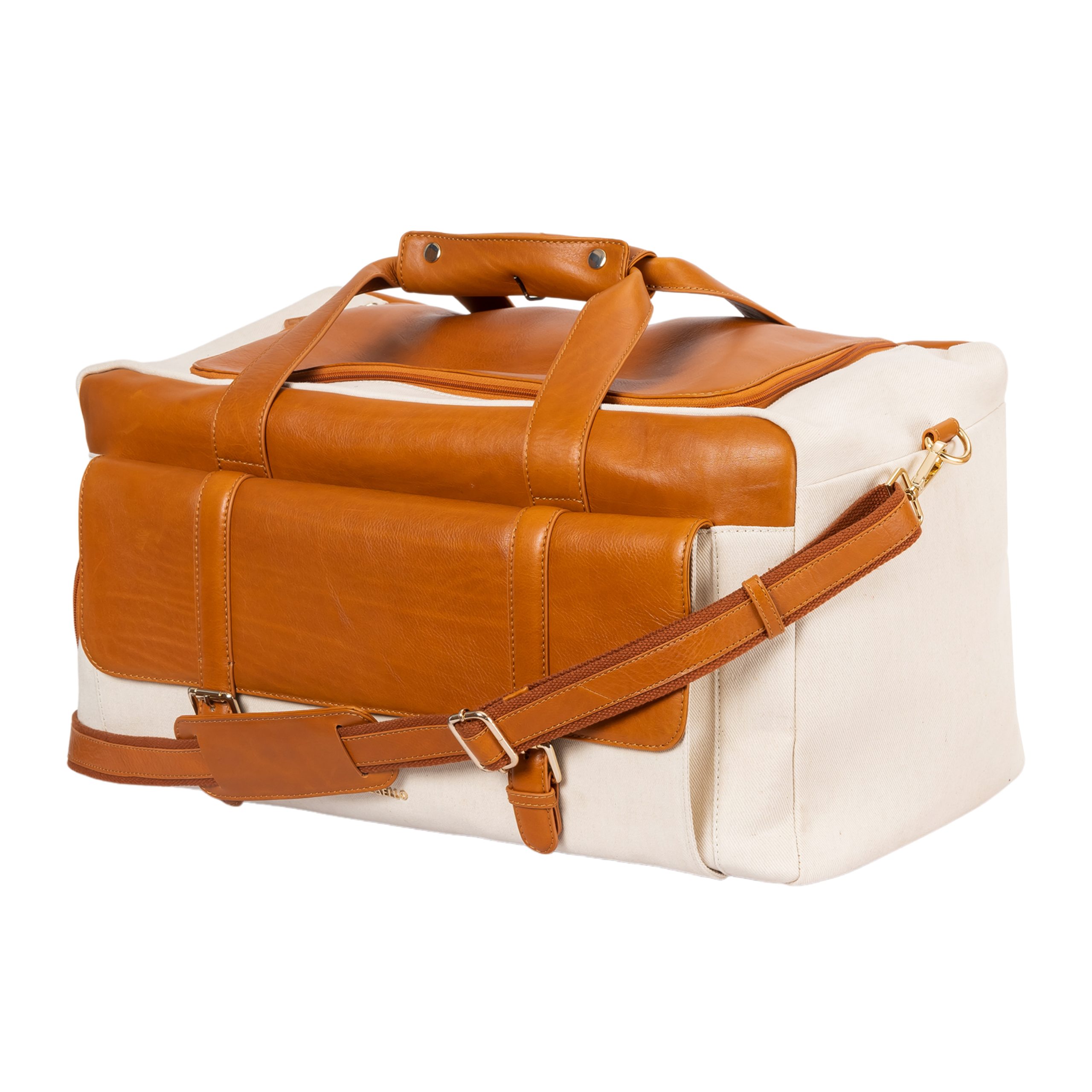 Premium canvas leather combo spacious duffle bag - Image 6
